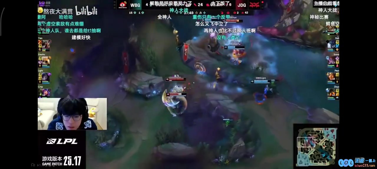 jiejie：IG看着有点打不过JDG了，JDG状态怎么这么好啊