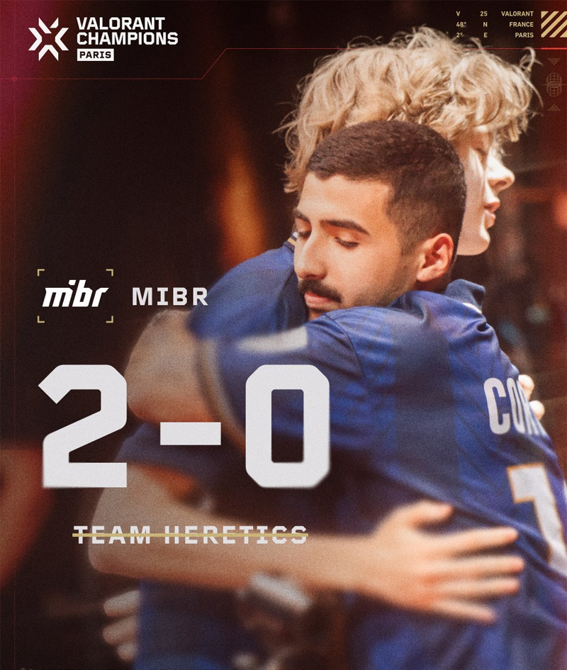 【巴黎冠军赛】TH0_2MIBR，淘汰赛胜者组首轮