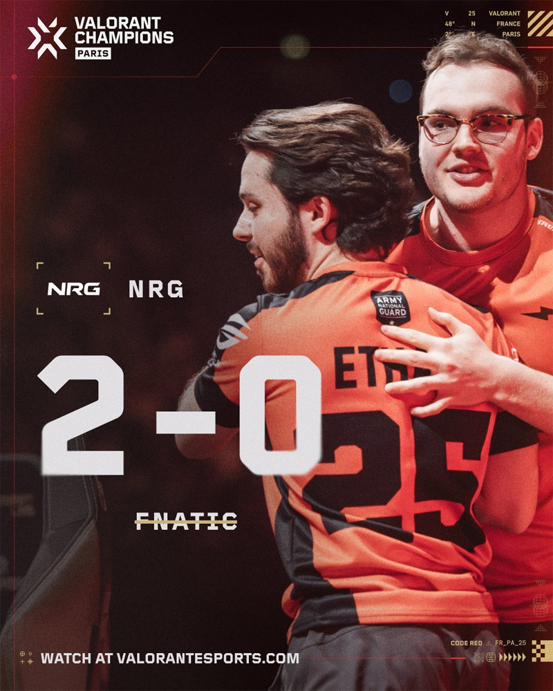 【巴黎冠军赛】FNC0_2NRG，胜者组决赛
