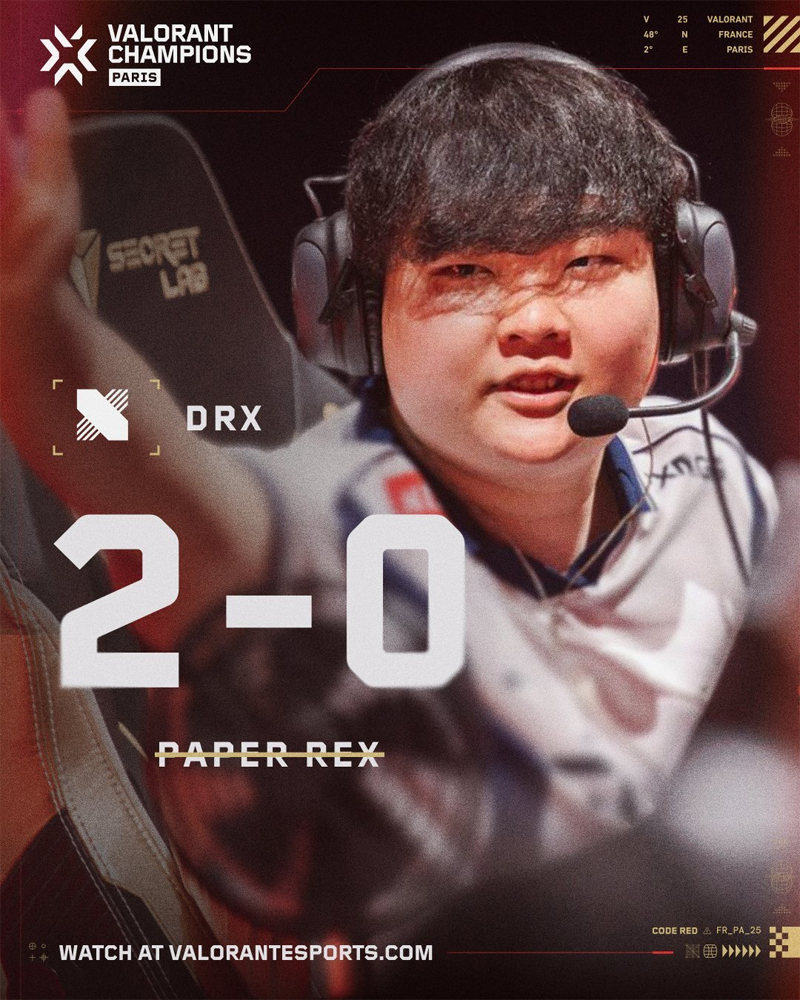 【巴黎冠军赛】PRX0_2DRX，败者组半决赛