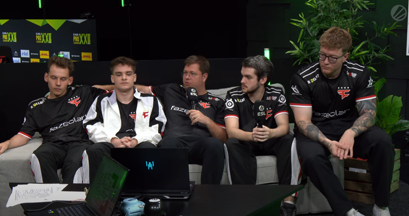 FaZe赛后访谈rain：接下来目标是夺冠